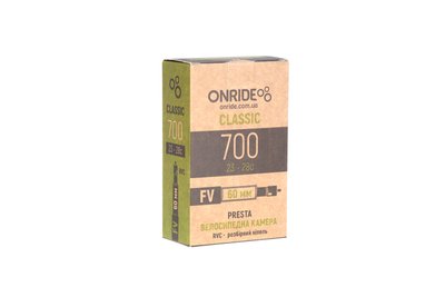Камера ONRIDE Classic 700 x 23-28c FV 60 мм RVC 6936116101395 фото