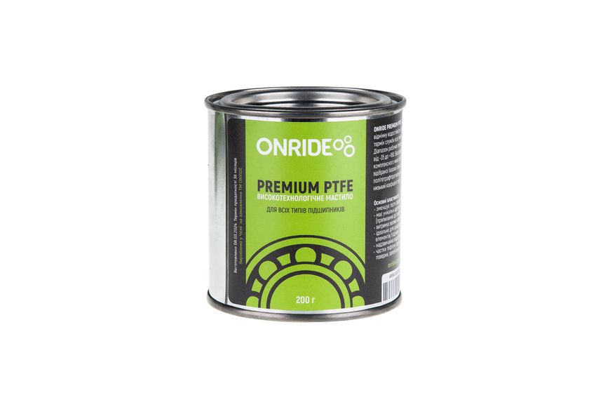 Мастило густе для підшипників ONRIDE PREMIUM PTFE густе 200 г. (мет. банка) 6936116102153 фото