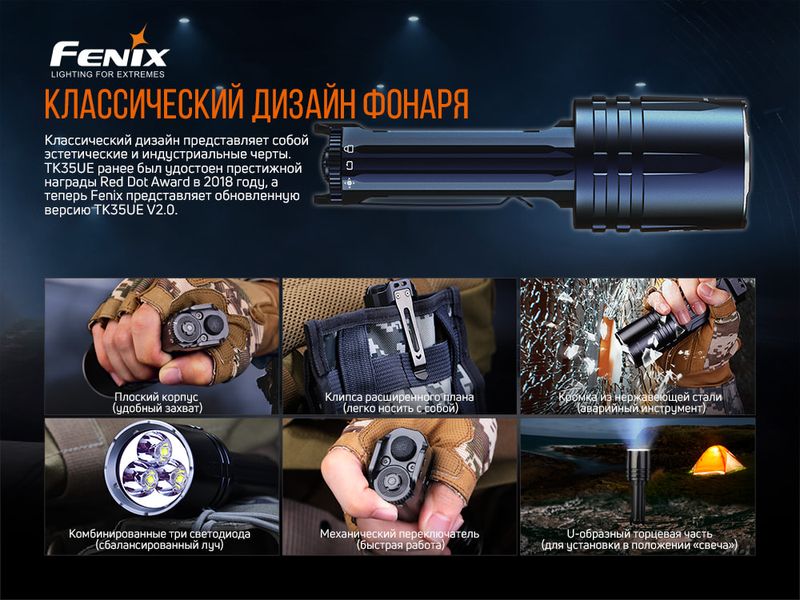 Ліхтар ручний Fenix TK35UE V2.0 TK35UEV20 фото