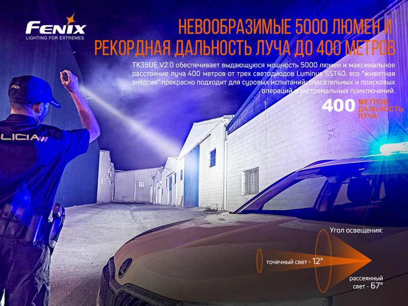 Ліхтар ручний Fenix TK35UE V2.0 TK35UEV20 фото