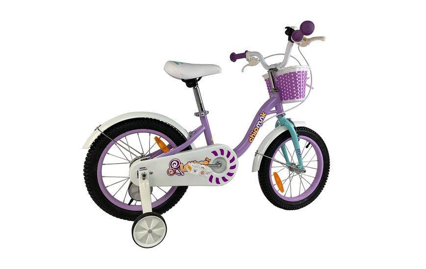 Велосипед дитячий RoyalBaby Chipmunk MM Girls 16", OFFICIAL UA, фіолетовий CM16-2-purple фото