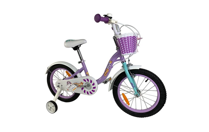 Велосипед дитячий RoyalBaby Chipmunk MM Girls 16", OFFICIAL UA, фіолетовий CM16-2-purple фото