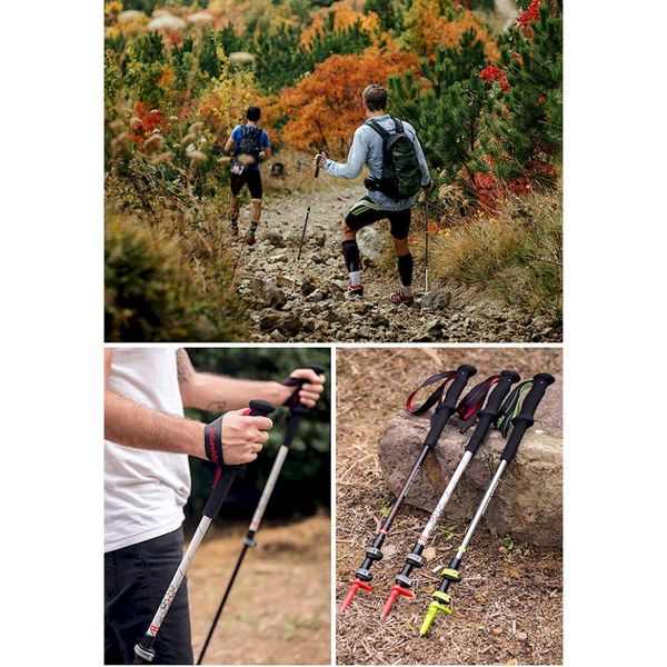 Трекінгові палиці 3-секційні Naturehike ST06 NH17D006-D, чорний 6927595748596 фото