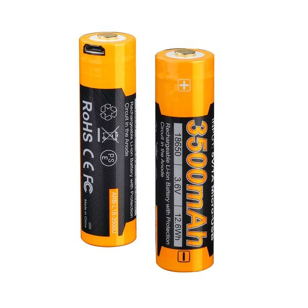 Акумулятор 18650 Fenix (3500 mAh) micro usb зарядка ARB-L18-3500U фото