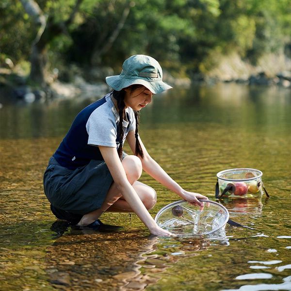 Складаний контейнер для води з ПВХ Naturehike NH20SJ040, 10л, прозорий 6975641886761 фото