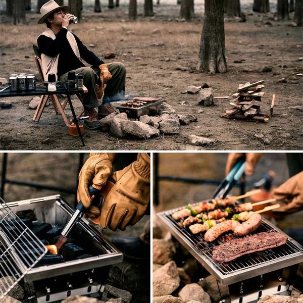 Гриль портативний Naturehike Picnic BBQ Grill NH20CJ006, р-р L, сталь 6927595767672 фото