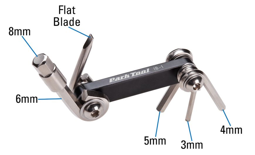 Мультитул Park Tool IB-1 I-Beam 3/4/5/6/8, викрутка TOO-B9-04 фото