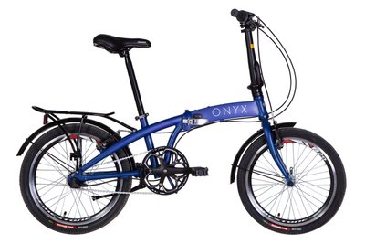 Велосипед AL 20" Dorozhnik ONYX планет. рама-12,5" синій (м) з багажником зад AI, з крилом St 2022 OPS-D-20-057 фото