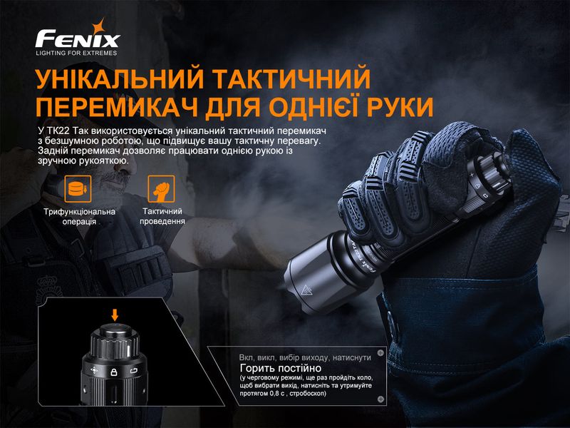 Ліхтар ручний Fenix TK22TAC TK22TAC фото