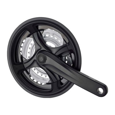 Комплект шатунів PROWHEEL TY-CM99, 170mm, 28/38/48T, захист ланцюга, зірки сталь, під квадрат, black CHW-90-78 фото