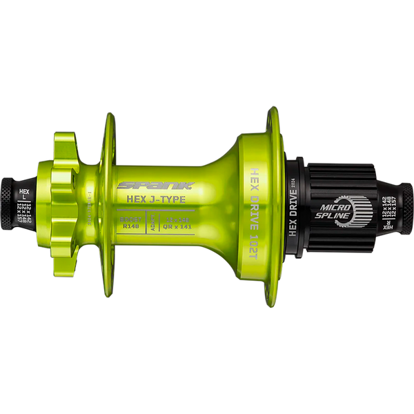 Втулка задня SPANK HEX J-Type Boost R148 Microspline 32H, Green C04HJ12E50MASPK фото