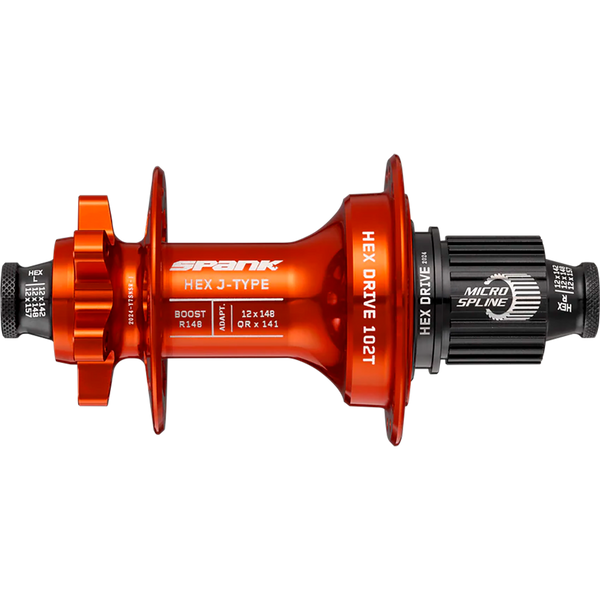 Втулка задня SPANK HEX J-Type Boost R148 Microspline 32H, Orange C04HJ12E60MASPK фото