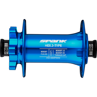 Втулка передня SPANK HEX J-TYPE Boost F15/20, Blue C04HJ122400ASPK фото