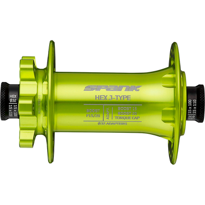 Втулка передня SPANK HEX J-TYPE Boost F15/20, Green C04HJ122500ASPK фото