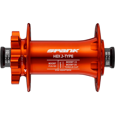 Втулка передня SPANK HEX J-TYPE Boost F15/20, Orange C04HJ122600ASPK фото
