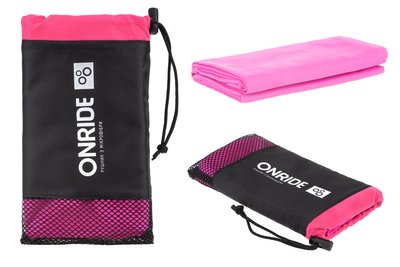 Рушник з мікрофібри ONRIDE Wipe 10 рожевий у чохлі 6936116120454 фото