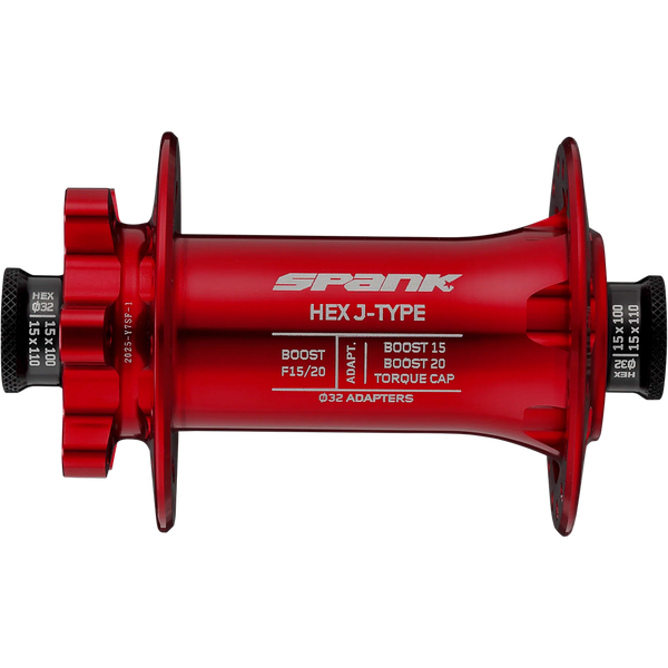 Втулка передня SPANK HEX J-TYPE Boost F15/20, Red C04HJ122300ASPK фото