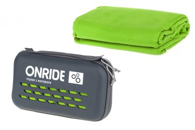 Рушник з мікрофібри ONRIDE Wipe 20 зелений у кейсі 6936116120455 фото