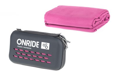 Рушник з мікрофібри ONRIDE Wipe 20 рожевий у кейсі 6936116120458 фото
