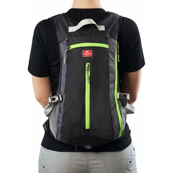 Велорюкзак з чохлом для шолома Naturehike 15 л sky blue NH15C001-B, блакитний 6975641886310 фото