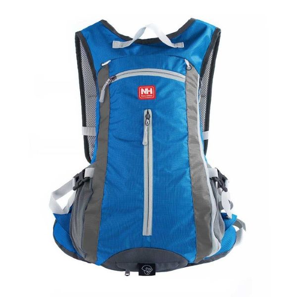 Велорюкзак з чохлом для шолома Naturehike 15 л sky blue NH15C001-B, блакитний 6975641886310 фото