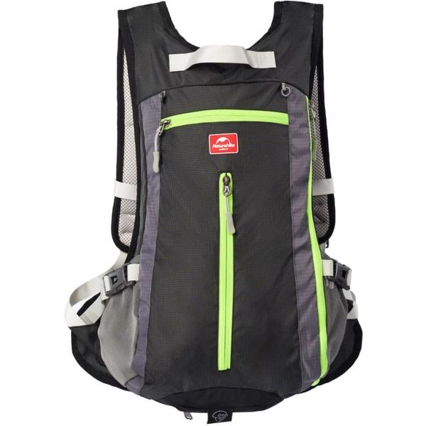 Велорюкзак з чохлом для шолома Naturehike 15 л sky blue NH15C001-B, блакитний 6975641886310 фото