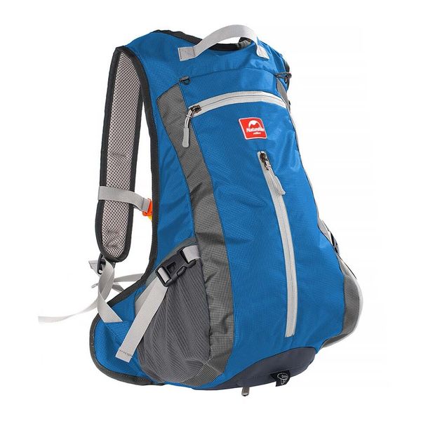 Велорюкзак з чохлом для шолома Naturehike 15 л sky blue NH15C001-B, блакитний 6975641886310 фото