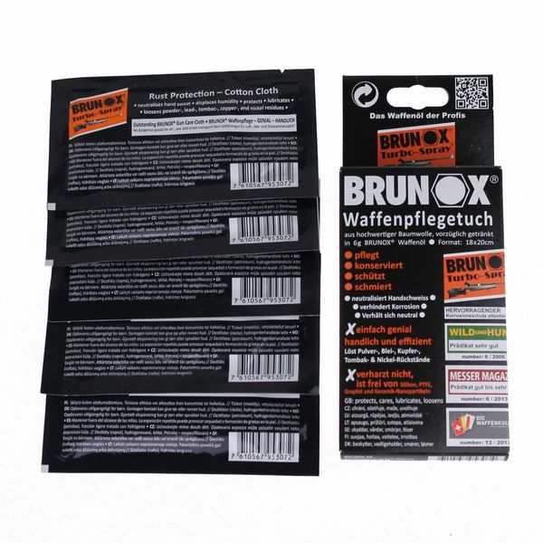 Brunox Gun Care серветки для догляду за зброєю 5шт в коробці BRGD0006X5BOX фото